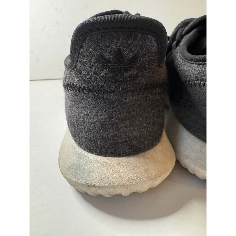 Adidas Tubular Shadow Core Black Dark Grey Knit Sneakers BY2121 Mens 7.5
